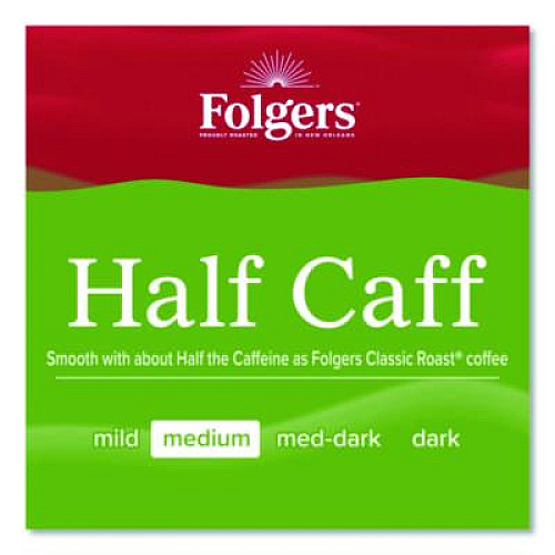 Folgers Half Caff Ground Coffee, 22.6 oz Canister (20527)