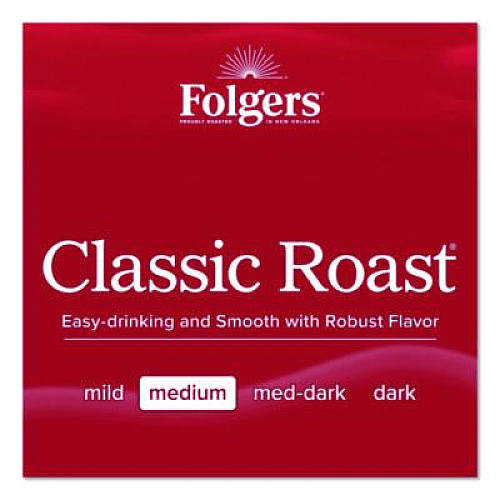 Folgers Classic Roast Ground Coffee, 40.3 oz Canister, 6/Carton (30419CT)