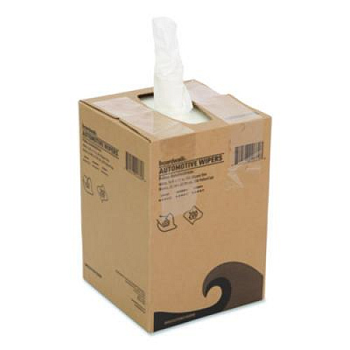 Boardwalk Automotive Wipers, 10.63 x 20.47, Unscented, White, 200/Box, 8 Boxes/Carton (AUTOBX1600W)