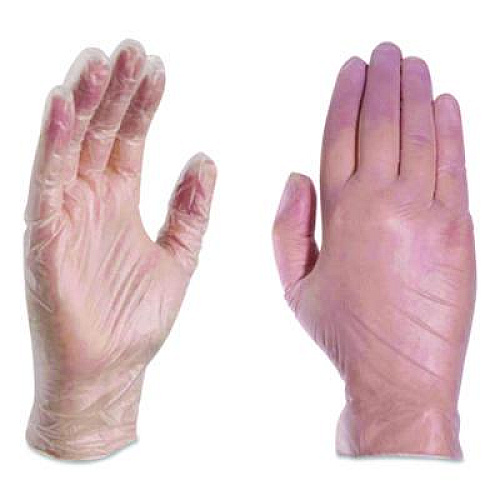AMMEX Professional Vinyl Exam Gloves, Powder-Free, X-Large, 9.5" Long, Clear, 100/Box (VPF68100BX)