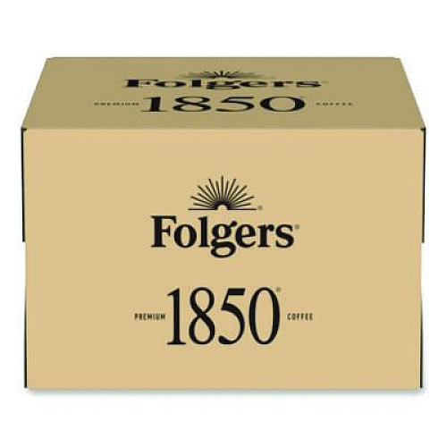 1850 Black Gold Roast Ground Coffee, 12 oz Canister, 6/Carton (12722)