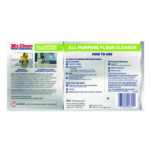 Mr. Clean Finished Floor Cleaner, Lemon Scent, 1 gal Bottle (02621EA)