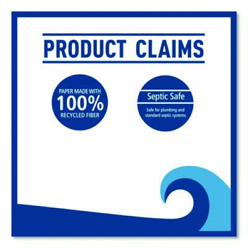 Boardwalk Two-Ply Toilet Tissue, Septic Safe, White, 400 Sheets/Roll, 96 Rolls/Carton (6144)