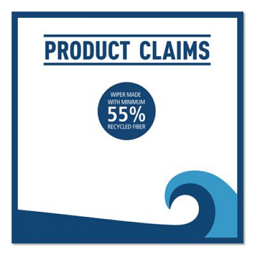 Boardwalk DRC Wipers, 1-Ply, 9.75 x 16.25, White, 100/Box, 8 Boxes/Carton (DRC800W)