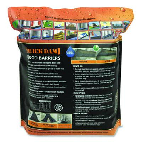 Quick Dam Flood Barriers, 6" x 10 ft x 3.5" (QD6101)