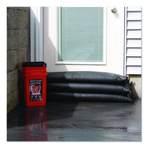 Quick Dam Outdoor Grab and Go Bucket Kit, (1) Bucket, (5) Jumbo Flood Bags (QDGG12485)