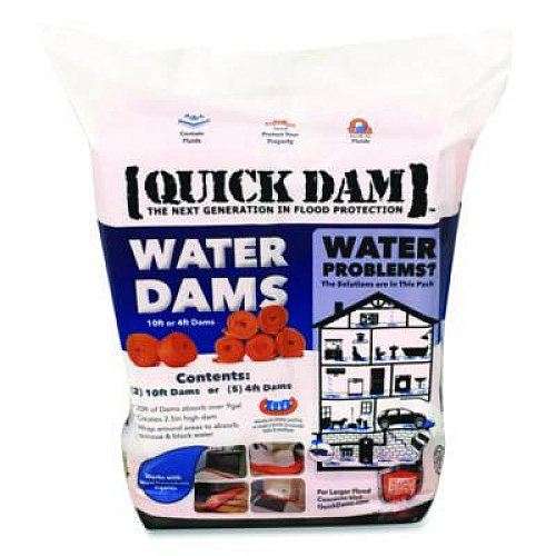 Quick Dam Water Dams, 2.5" x 4 ft x 2.5", 5/Pack (WUB245)