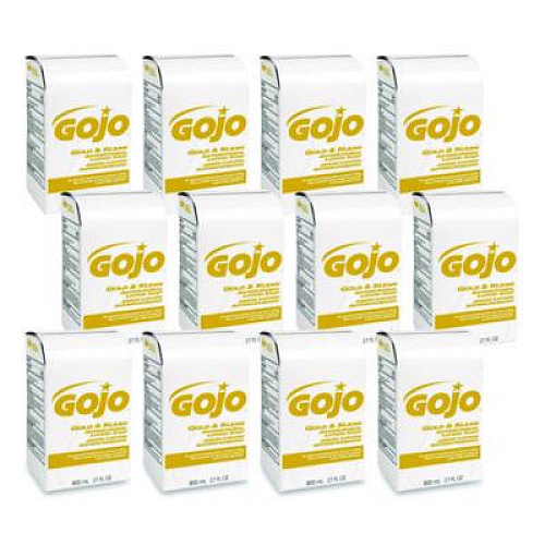 GOJO Gold and Klean Lotion Soap Bag-in-Box Dispenser Refill, Floral Balsam Scent, 800 mL (912712EA)