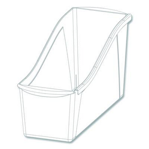 Storex Small Book Bin, 1.5 gal, 4.5" x 11.75" x 8.5", Assorted Bright Colors, 6/Pack (70113U06C)