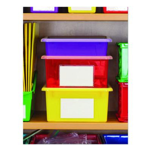 Storex Storage Tray, Deep, 2 gal, 10.65" x 10.65" x 5.2", Clear, 5/Pack (62532U05C)