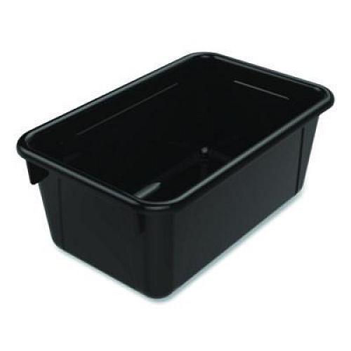 Storex Cubby Bin, Neutral Tones, 1.8 gal, 7.8" x 12.09" x 5.18", Black, 5/Pack (62466E05C)
