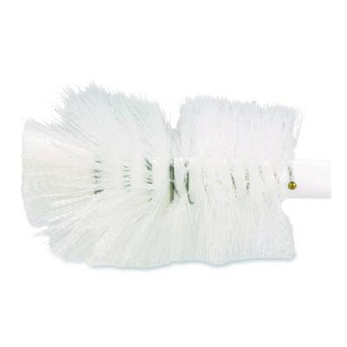 Carlisle Sparta Handle Bottle Brush, Pint, White Polyester Bristles, 4.5" Brush, 7.5" White Plastic Handle (4046600)