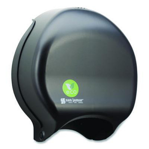 San Jamar Ecological Green Tissue Dispenser, 16.75 x 5.25 x 12.25, Black (R2000REBK)