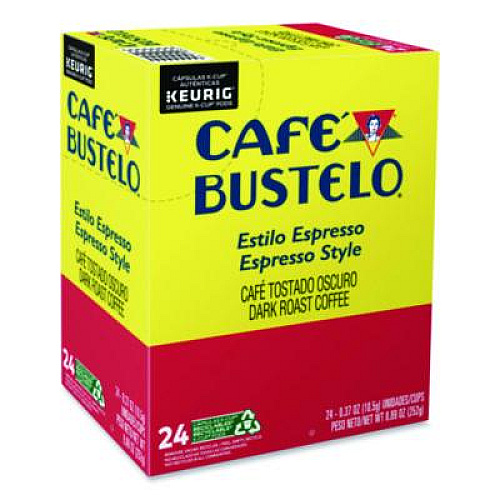 Caf Bustelo Espresso Style K-Cups, 24/Box (6106)