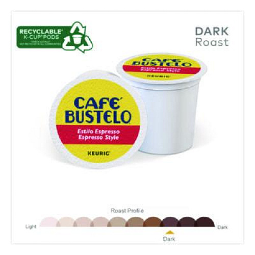 Caf Bustelo Espresso Style K-Cups, 24/Box (6106)