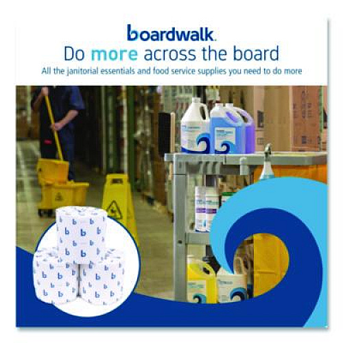 Boardwalk Two-Ply Toilet Tissue, Septic Safe, White, 400 Sheets/Roll, 96 Rolls/Carton (6144)