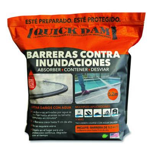 Quick Dam Flood Barriers, 6" x 17 ft x, 3.5", 1 Barrier (QD6171)
