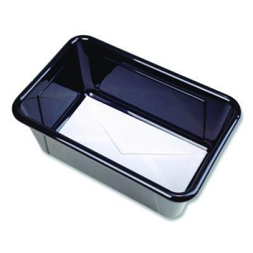 Storex Cubby Bin, Neutral Tones, 1.8 gal, 7.8" x 12.09" x 5.18", Black, 5/Pack (62466E05C)