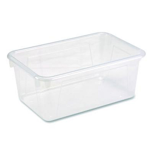 Storex Cubby Bin, 1.8 gal, 7.8" x 12.09" x 5.18", Translucent, 5/Pack (62461U05C)