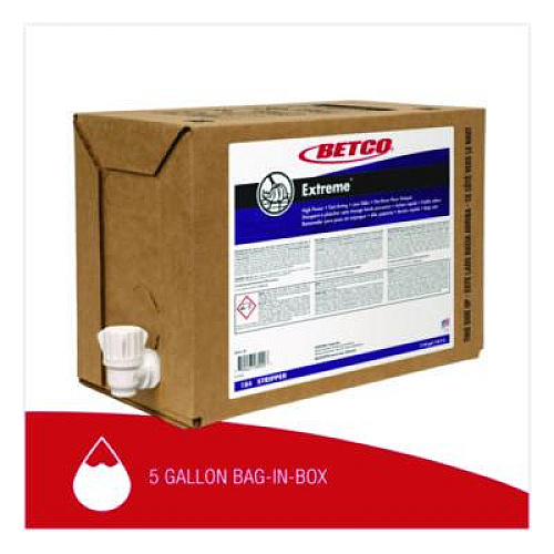 Betco Extreme Floor Stripper, Lemon Scent, 5 gal Bag-in-Box (184B500)
