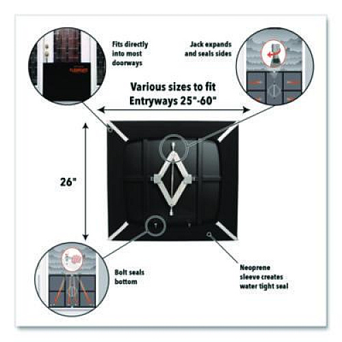 Quick Dam Flood Gates, 1" x 30" to 35" x 26" (QDFG30)