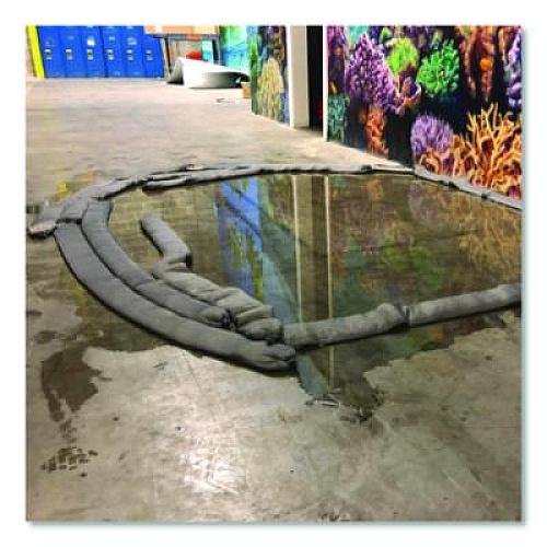 Quick Dam Water Dams, 2.5" x 4 ft x 2.5", Gray, 30/Box (WUB2430G)