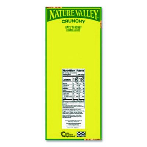 Nature Valley Granola Bars, Crunchy Oats and Honey, 1.5 oz Pouch, 28/Box (GEM2382)