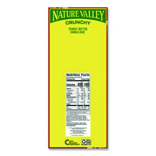 Nature Valley Granola Bars, Crunchy Peanut Butter, 1.5 oz Pouch, 28/Box (GEM2384)