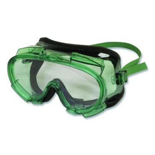KleenGuard V8 Monogoggle 211 Goggle. Clear Lens, Green Frame, 36/Carton (16668)