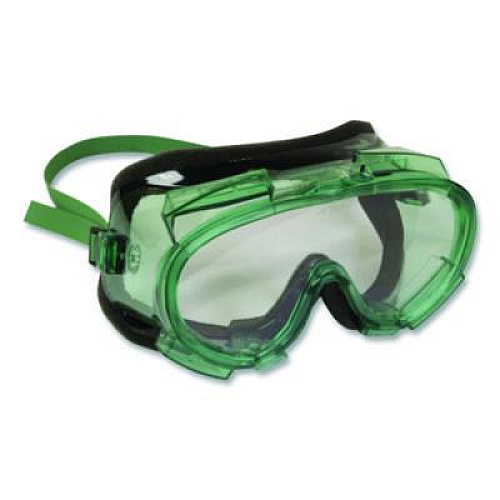 KleenGuard V8 Monogoggle 211 Goggle. Clear Lens, Green Frame, 36/Carton (16668)