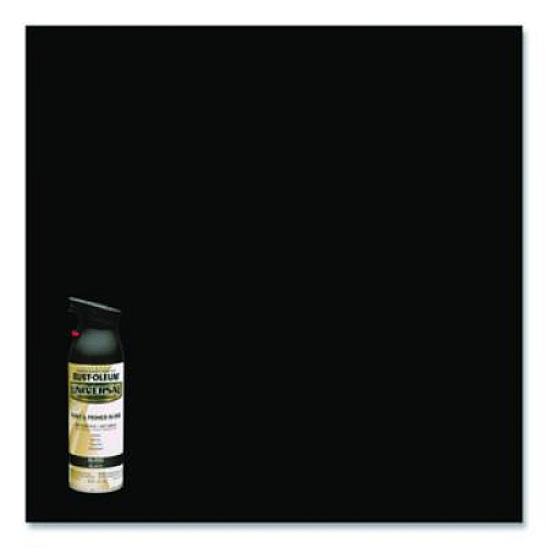 Rust-Oleum Universal Premium Spray Paint, Gloss Black, 12 oz Aerosol Can, 6/Carton (245196)