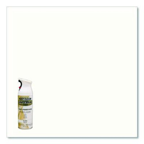 Rust-Oleum Universal Premium Spray Paint, Gloss White, 12 oz Aerosol Can, 6/Carton (245199)