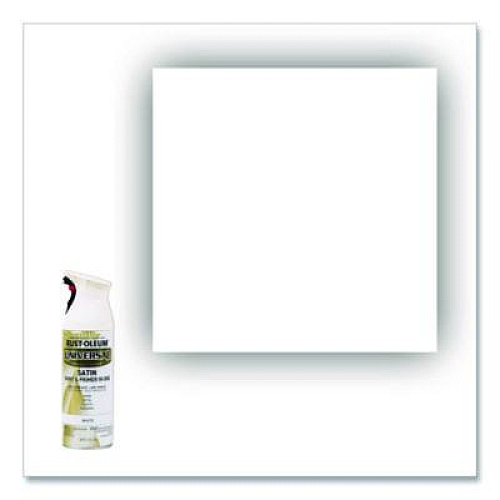 Rust-Oleum Universal Premium Spray Paint, Satin White, 12 oz Aerosol Can, 6/Carton (245210)