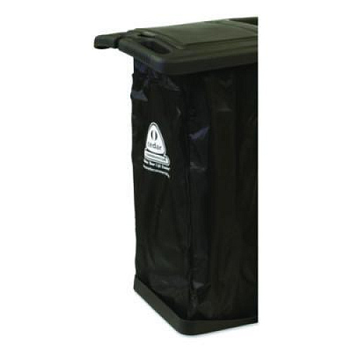 Nexstep Commercial Products Premier Janitor Cart, 2 Shelves, Plastic, 18.25 x 44.5 x 38, Black (96980)