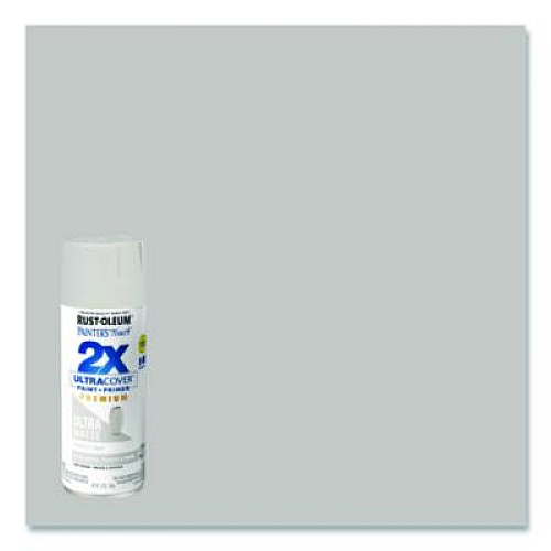 Rust-Oleum Painter's Touch 2X Ultra Cover Spray Paint, Ultra Matte Gray, 12 oz Aerosol Can, 6/Carton (331184)