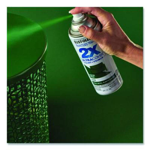 Rust-Oleum Painter's Touch 2X Ultra Cover Spray Paint, Gloss Hunter Green, 12 oz Aerosol Can, 6/Carton (334034)