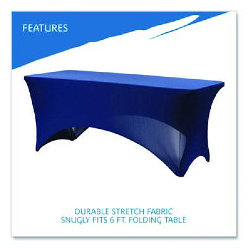 Iceberg iGear Fabric Table Cover, Polyester/Spandex, 30 "x 72", Blue (16526)