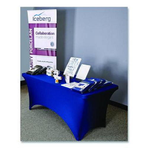 Iceberg iGear Fabric Table Cover, Polyester/Spandex, 30 "x 72", Blue (16526)