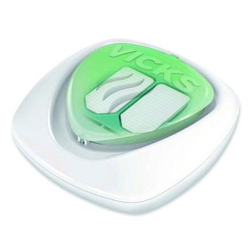 Vicks Waterless Tabletop Vaporizer Plus,1.9 x 5.3 x 7.5, White/Mint Green (V1800BXNV2)