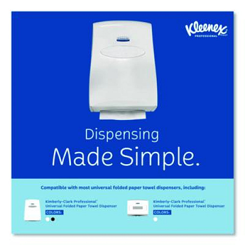 Kleenex Multi-Fold Paper Towels, Convenience, 9.2 x 9.4, White, 150/Pack, 8 Packs/Carton (02046)