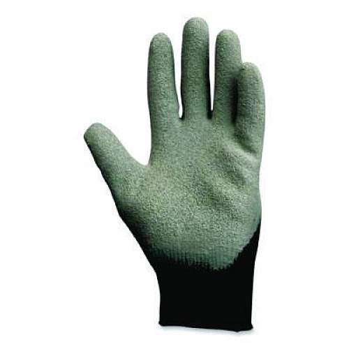 KleenGuard G40 Latex Coated Gloves, EN388: 2142, Medium (Size 8), Gray/Black, 12 Pairs (97271)