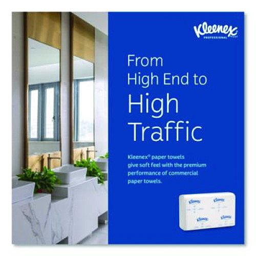 Kleenex Multi-Fold Paper Towels, Convenience, 9.2 x 9.4, White, 150/Pack, 8 Packs/Carton (02046)