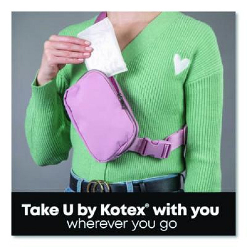 U by Kotex Security Maxi Pads, Unscented, Regular Absorbency, 48/Pack (47240)