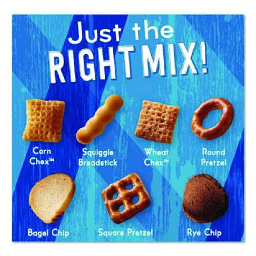 Chex Mix Traditional Snack Mix, 1.75 oz Snack Pack, 60 Packs/Carton (1240)