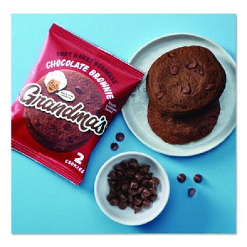 Grandma's Cookies - Single Serve, Chocolate Brownie, 2.5 oz Packet, 60/Carton (FRI10310)