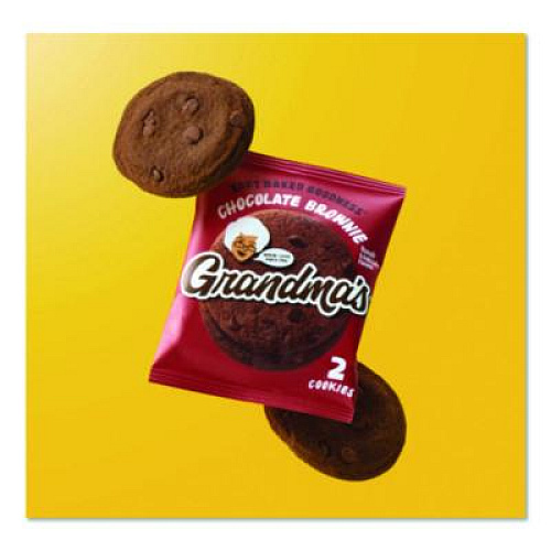 Grandma's Cookies - Single Serve, Chocolate Brownie, 2.5 oz Packet, 60/Carton (FRI10310)