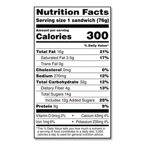 Smucker's UNCRUSTABLES Peanut Butter and Grape Jelly on Wheat Bread, 2.6 oz Bag, 48/Carton (22002219)