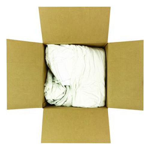 HOSPECO Knit Baby Diaper Rags, 2-Ply, 15 x 18, White, 25 lb/Carton (55525)