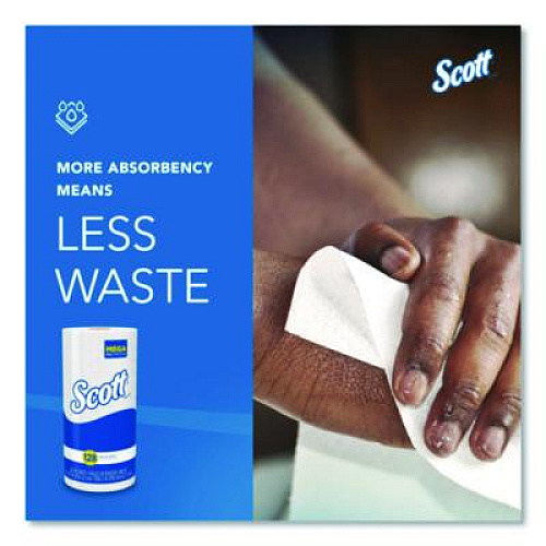Scott Kitchen Roll Towels, 1-Ply, 11 x 8.75, White, 128/Roll, 20 Rolls/Carton (41482)