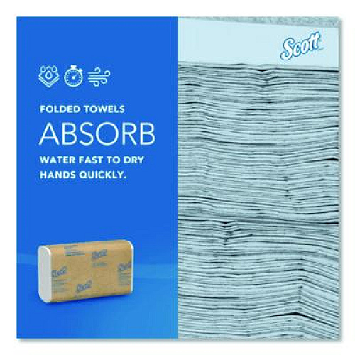 Scott Essential C-Fold Towels for Business, Absorbency Pockets, 1-Ply, 10.13 x 13.15, White, 200/Pack, 12 Packs/Carton (01510)